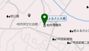 柏市保健所の地図画像