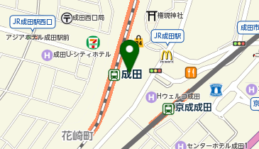 ねんきんサテライト成田(佐原年金事務所成田分室)の地図画像