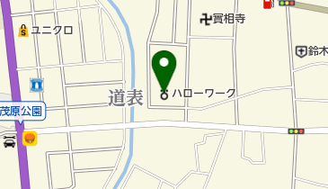 ハローワーク茂原の地図画像