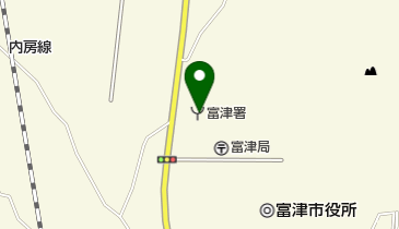 富津市消防本部の地図画像