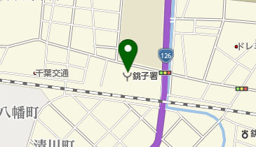 銚子市消防本部の地図画像