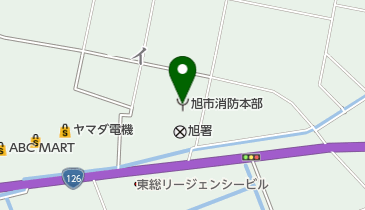 旭市消防本部の地図画像