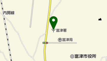 富津消防署の地図画像