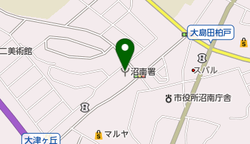 柏市沼南消防署の地図画像