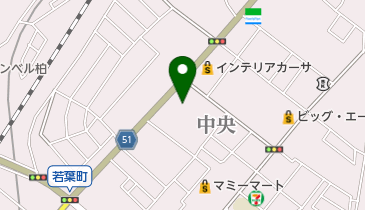 柏市東部消防署の地図画像