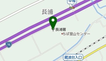 長浦消防署の地図画像