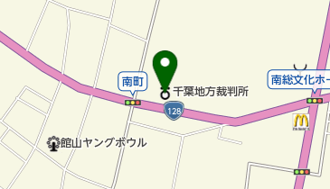 千葉地方裁判所館山支部の地図画像