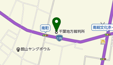 館山簡易裁判所の地図画像