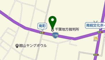 千葉家庭裁判所館山支部の地図画像