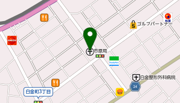 ゆうちょ銀行市原店の地図画像