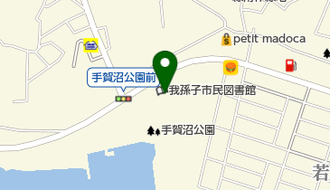 我孫子市民図書館の地図画像