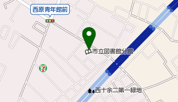 柏市立図書館西原分館の地図画像