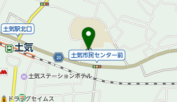 千葉市緑図書館土気図書室の地図画像