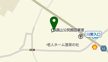 成田市遠山公民館図書室の地図画像