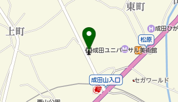 成田ユニバーサル美術館の地図画像