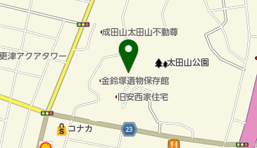 木更津市郷土博物館金のすずの地図画像