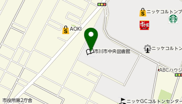 市川市文学ミュージアムの地図画像