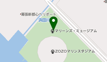 マリーンズ・ミュージアムの地図画像