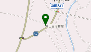 中田自治会館の地図画像