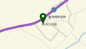 大栄公民館の地図画像