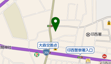 虹のホール印西の地図画像