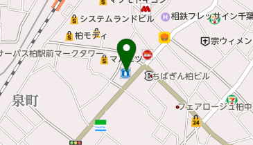 京葉銀行柏支店の地図画像