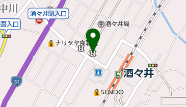 京葉銀行酒々井支店の地図画像