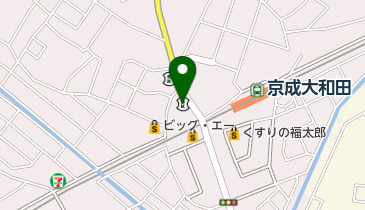 千葉銀行大和田支店の地図画像