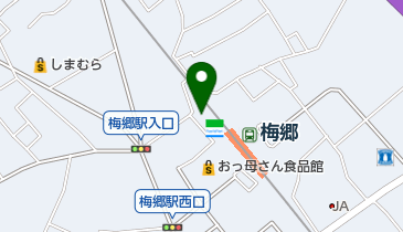 千葉興業銀行梅郷支店の地図画像