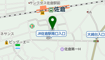千葉信用金庫佐倉支店の地図画像