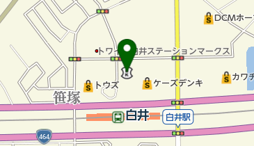 千葉信用金庫白井支店の地図画像