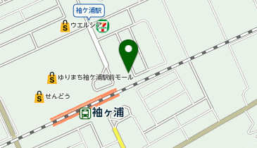 館山信用金庫袖ケ浦支店の地図画像