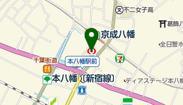 三菱UFJ銀行八幡支店の地図画像