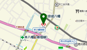 三菱UFJ銀行市川駅前支店の地図画像
