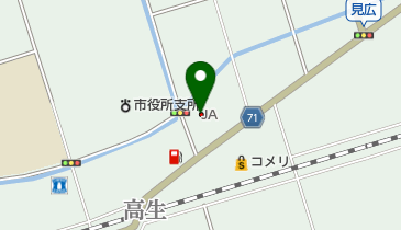 JAちばみどり海上中央支店の地図画像