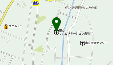 船橋市立リハビリテーション病院の地図画像