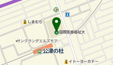 私立国際医療福祉大学成田看護学部・成田保健医療学部の地図画像