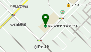 順天堂大学医療看護学部の地図画像