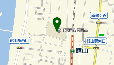 私立千葉県安房西高校の地図画像