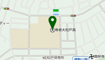 私立専修大学松戸高校の地図画像