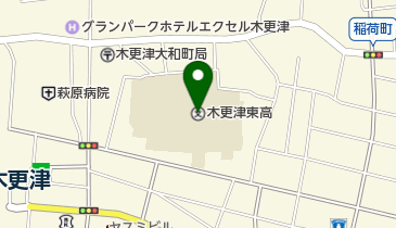 千葉県立木更津東高校の地図画像