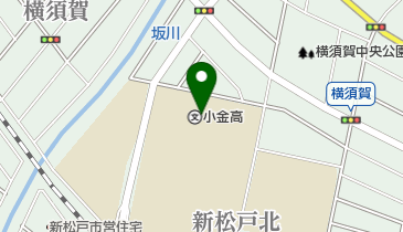 千葉県立小金高校の地図画像