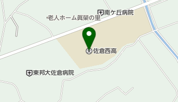 千葉県立佐倉西高校の地図画像