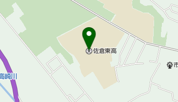 千葉県立佐倉東高校の地図画像