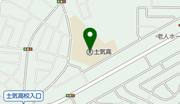 千葉県立土気高校の地図画像