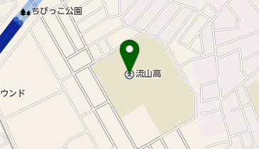 千葉県立流山高校の地図画像