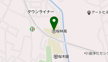 私立桜林高校の地図画像