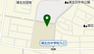 我孫子市立湖北台中学校の地図画像