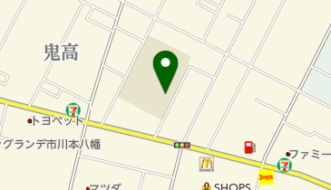 市川市立第六中学校の地図画像