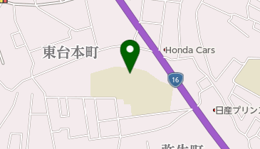 柏市立柏第二中学校の地図画像